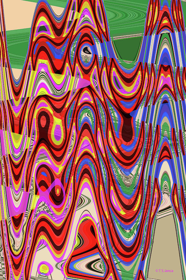 Sweet Potato Overlay Abstract Digital Art by Tom Janca