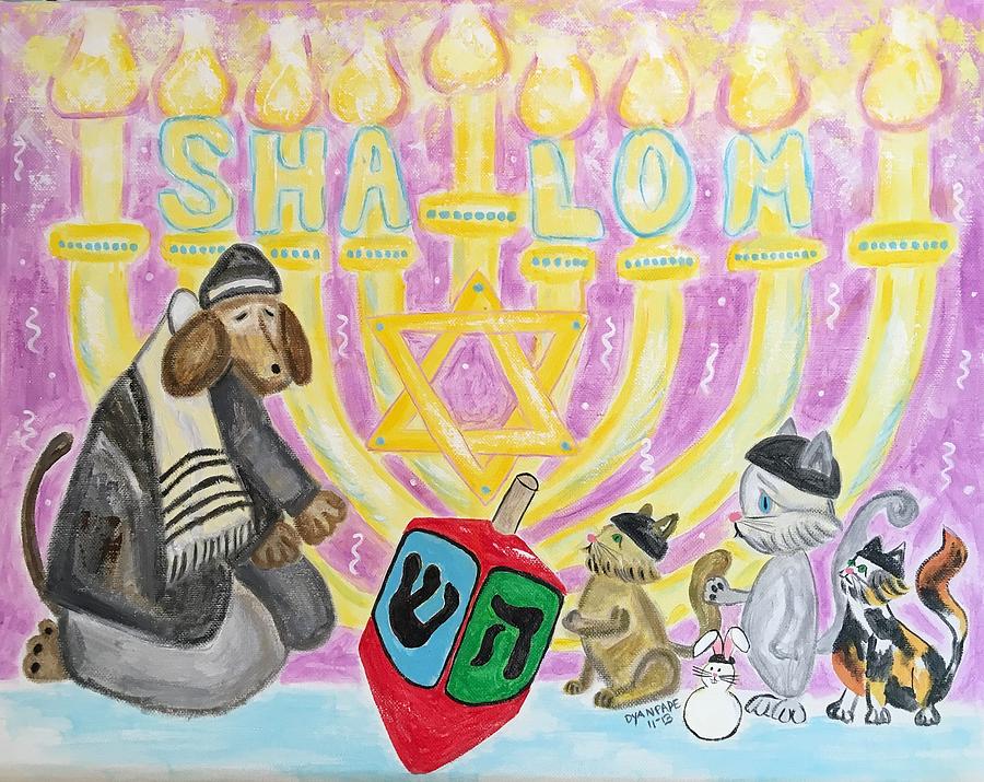 Hanukkah Painting - Sweet Shalom by Diane Pape