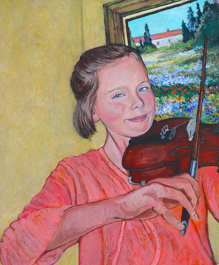 Sweet String Serenade Painting by Tom Roderick