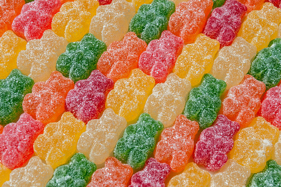 Sweet Treats - Gummy Bears Photograph by Cathy Mahnke