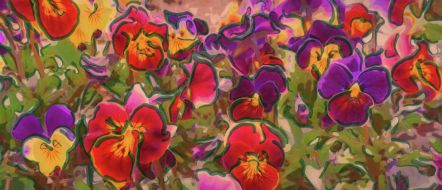 Flower Digital Art - Sweet Viola by Leslie Montgomery
