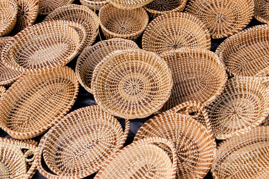 Sweetgrass Baskets at the Charleston City Market Photograph by Dawna Moore Photography