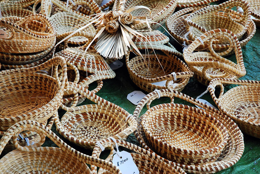 Sweetgrass Baskets Photograph by James Kirkikis