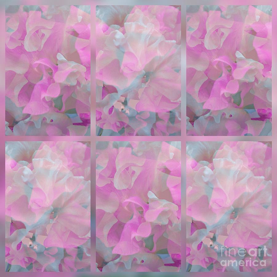 Sweetpeas Tile Pattern Digital Art by Joan-Violet Stretch