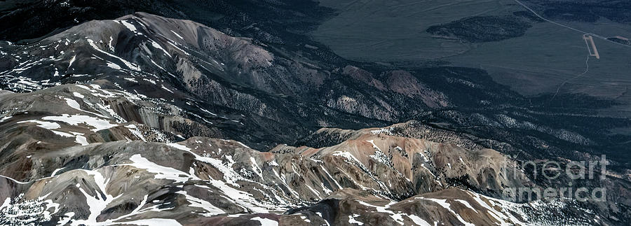 Sweetwater Mountains on California Nevada Border Aerial Photo