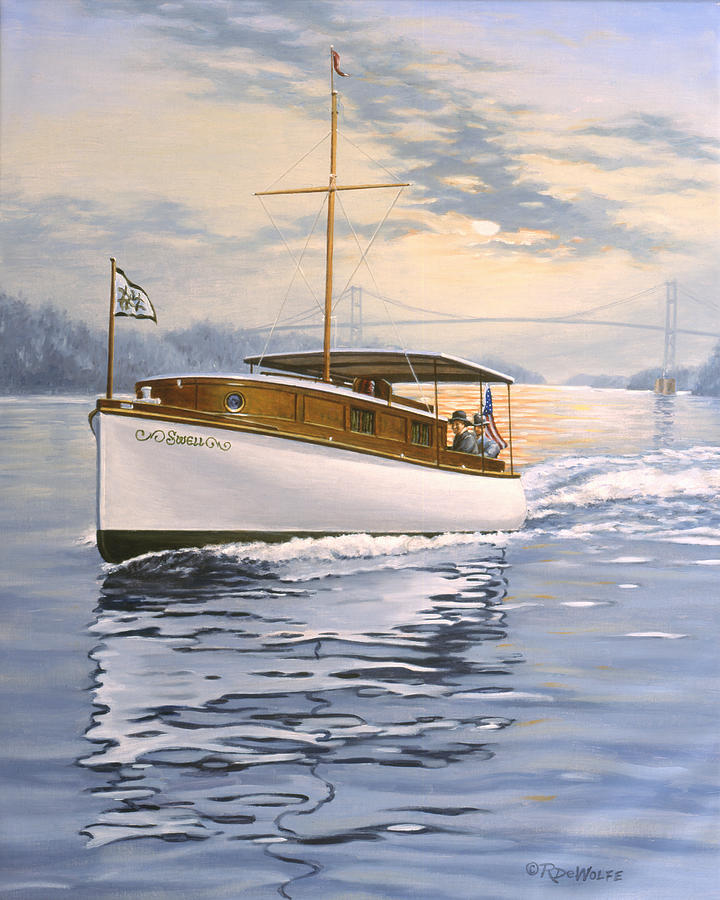 Boat Painting - Swell by Richard De Wolfe