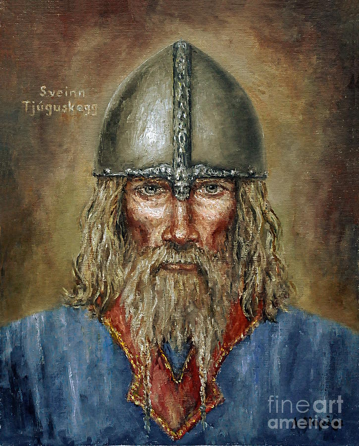 Sweyn Forkbeard Painting by Arturas Slapsys