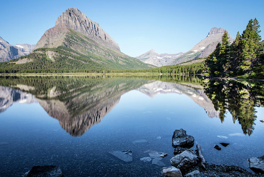 Swift Current Lake Reflection in Summer  Photograph by John McGraw