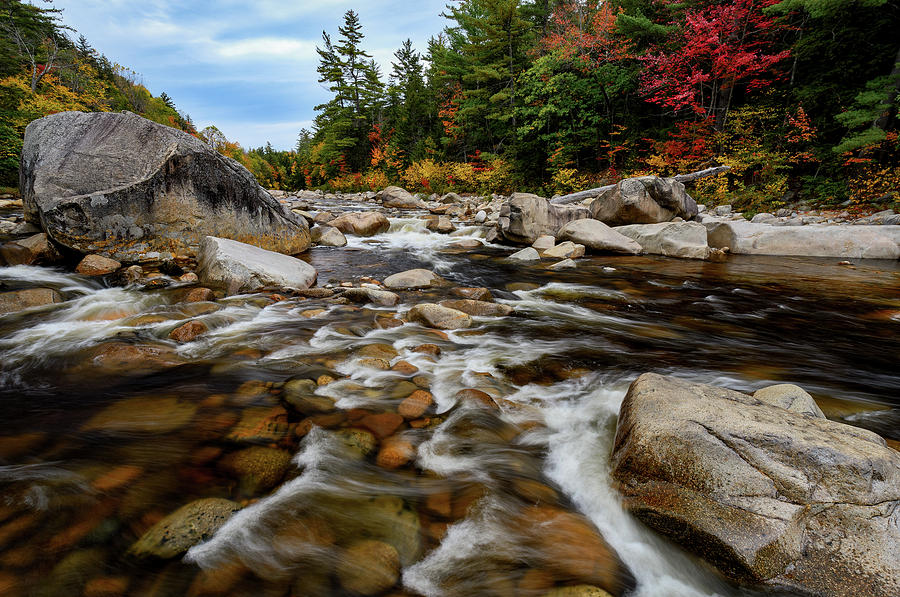 Swift River Autumn NH Photograph by Michael Hubley