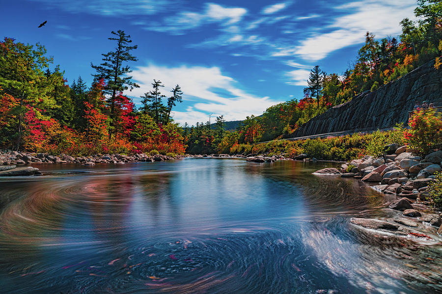 Fall Photograph - Swift River Swirls by Chris Lord
