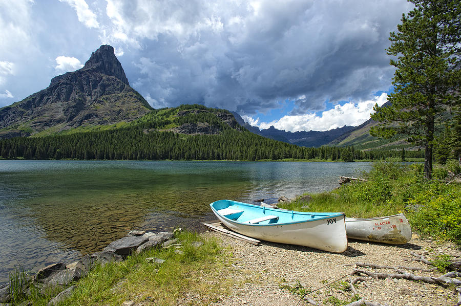 Swiftcurrent Lake and Grinnell Point Glacier National Park 1 Photograph ...