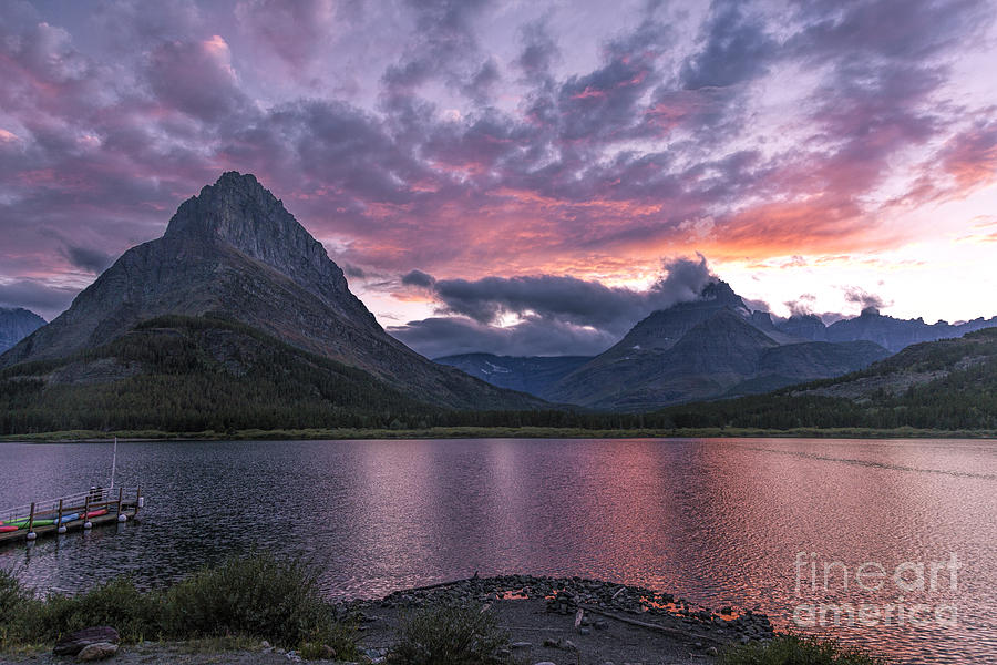 Swiftcurrent Sunset Photograph by Jemmy Archer