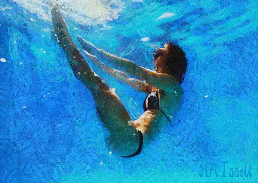 Swim and Dive III Digital Art by Humphrey Isselt
