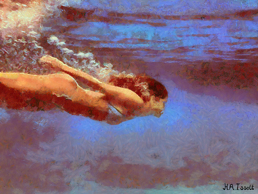 Swim and Dive IV Digital Art by Humphrey Isselt