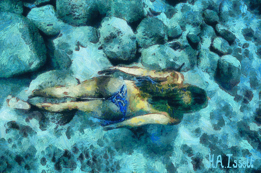 Swim and Dive VII Digital Art by Humphrey Isselt