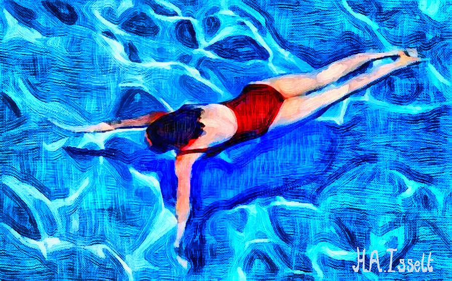 Swim and Dive VIII Digital Art by Humphrey Isselt