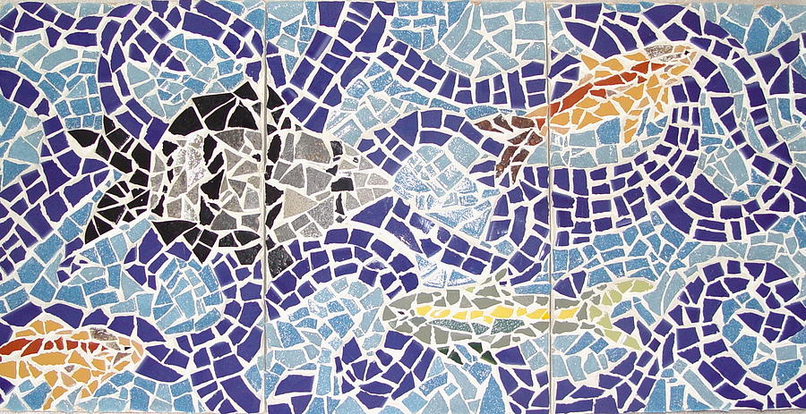Fish Ceramic Art - Swimming Fish by Jodye Beard-Brown