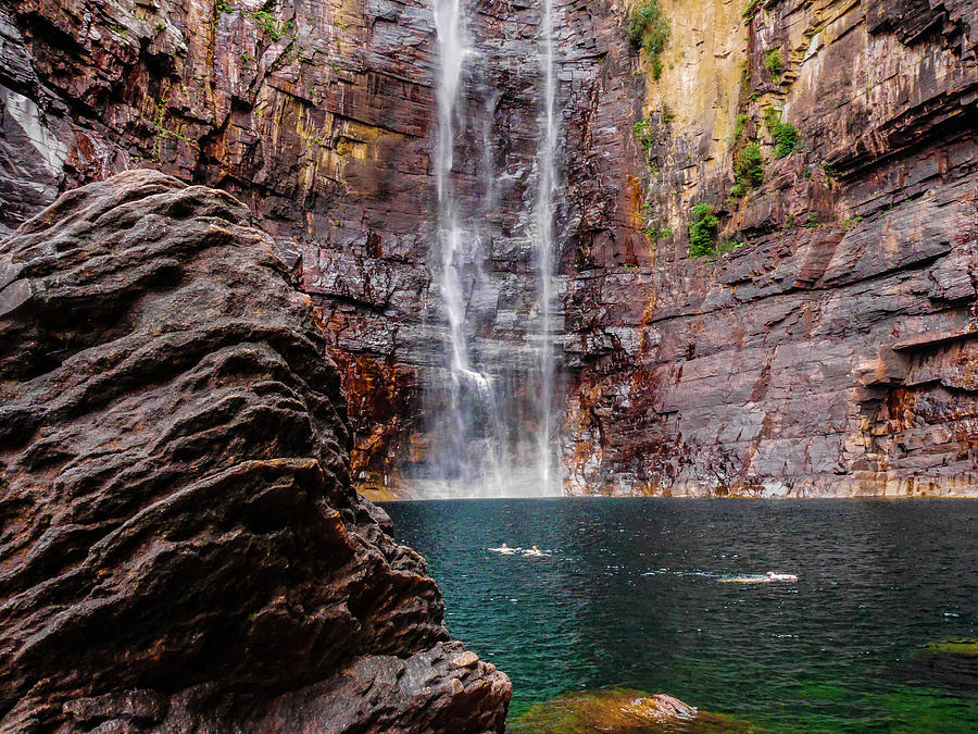 Swimming, Jim Jim Falls - Kakadu National Park, Australia Photograph by Lexa Harpell