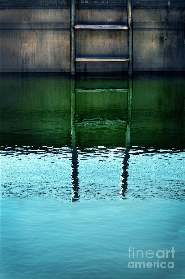 Swimming Pool Ladder Photograph by Jill Battaglia