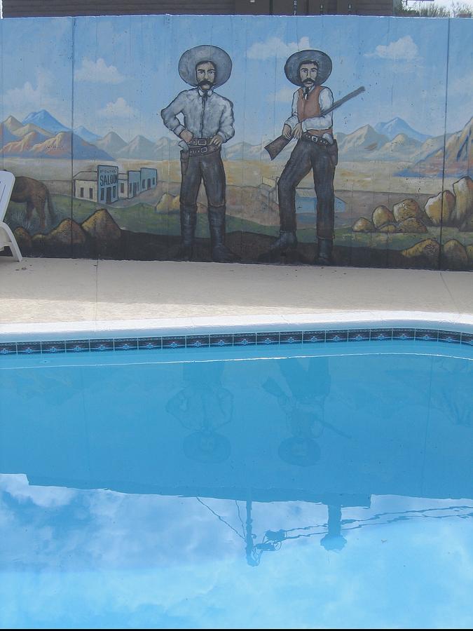 Swimming pool motel murals number 3  Tombstone Arizona 2004 Photograph by David Lee Guss