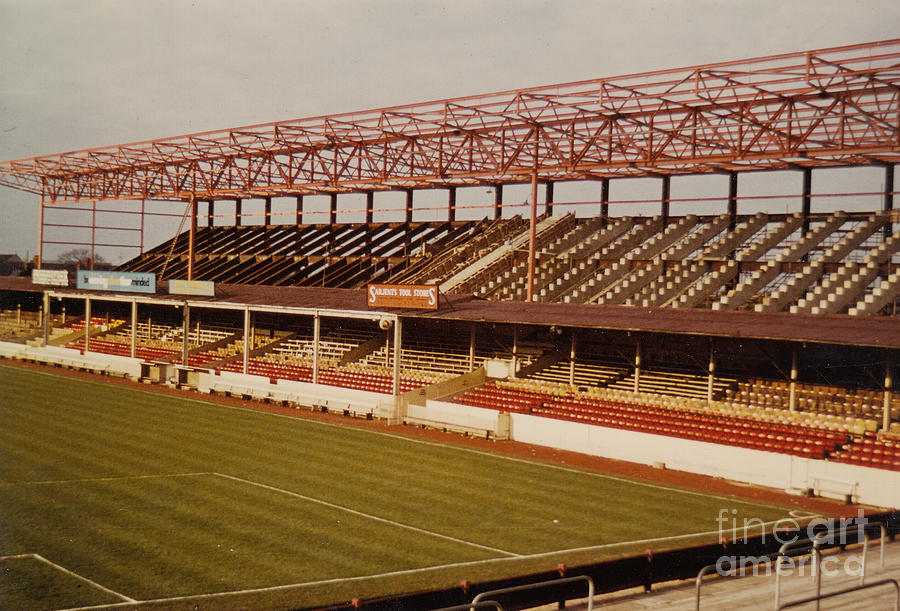 Swindon - County Ground - Main Stand 2 - 1970s Photograph by Legendary Football Grounds