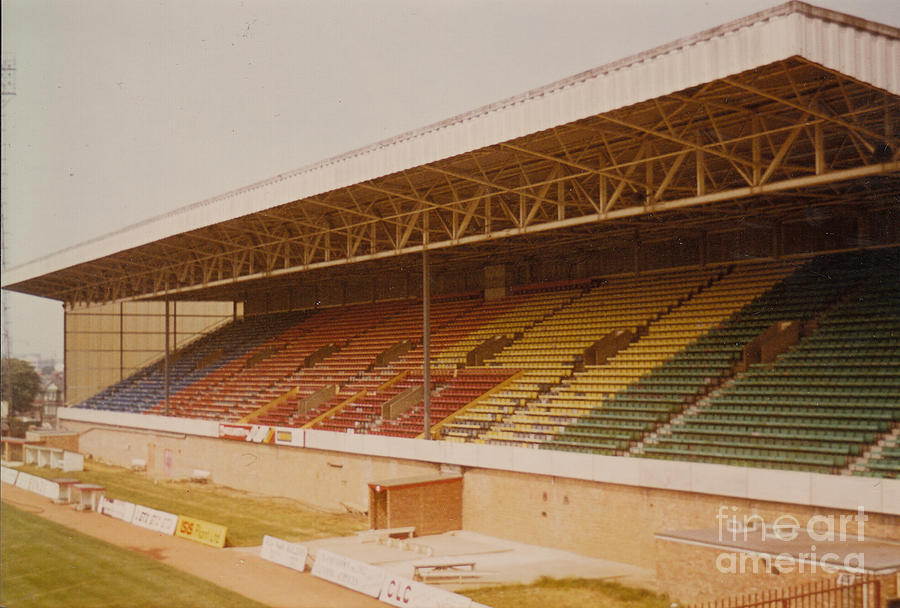 Swindon - County Ground - Main Stand 3 - 1970s Photograph by Legendary Football Grounds