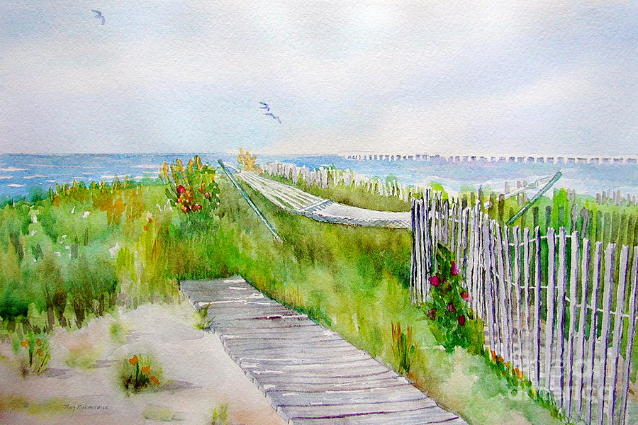Beach Painting - Swing Breeze by Amy Kirkpatrick