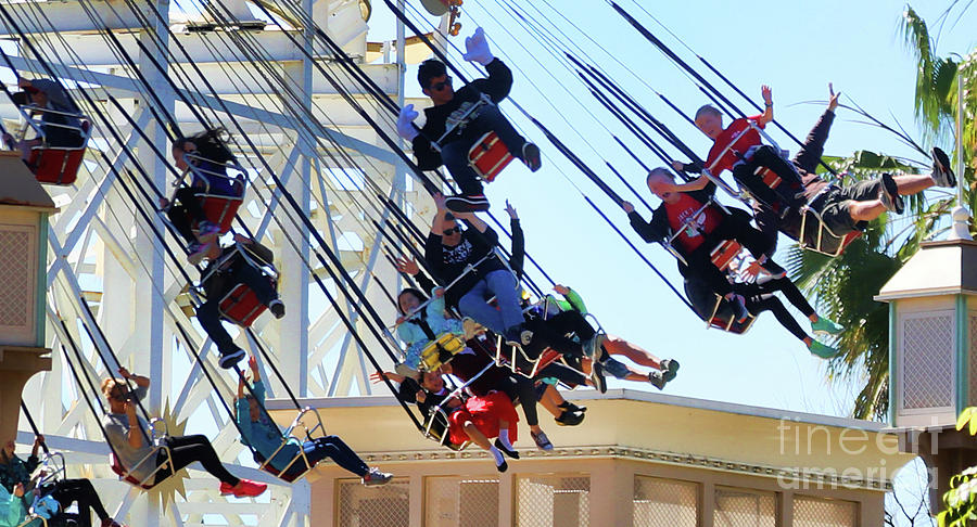 Swing Ride Amusement  Photograph by Chuck Kuhn