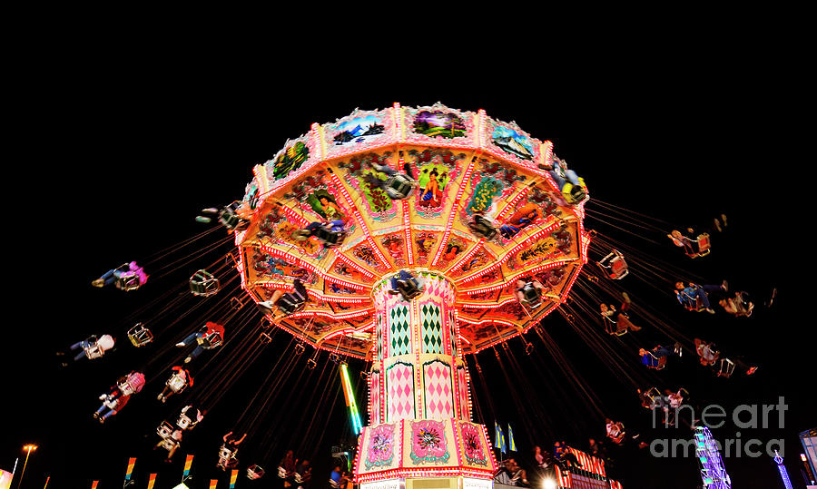 Swing Ride At The Fair Photograph by Felix Lai