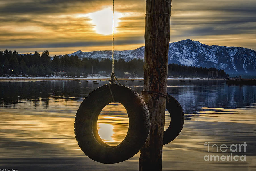 Pier Photograph - Swing Time by Mitch Shindelbower