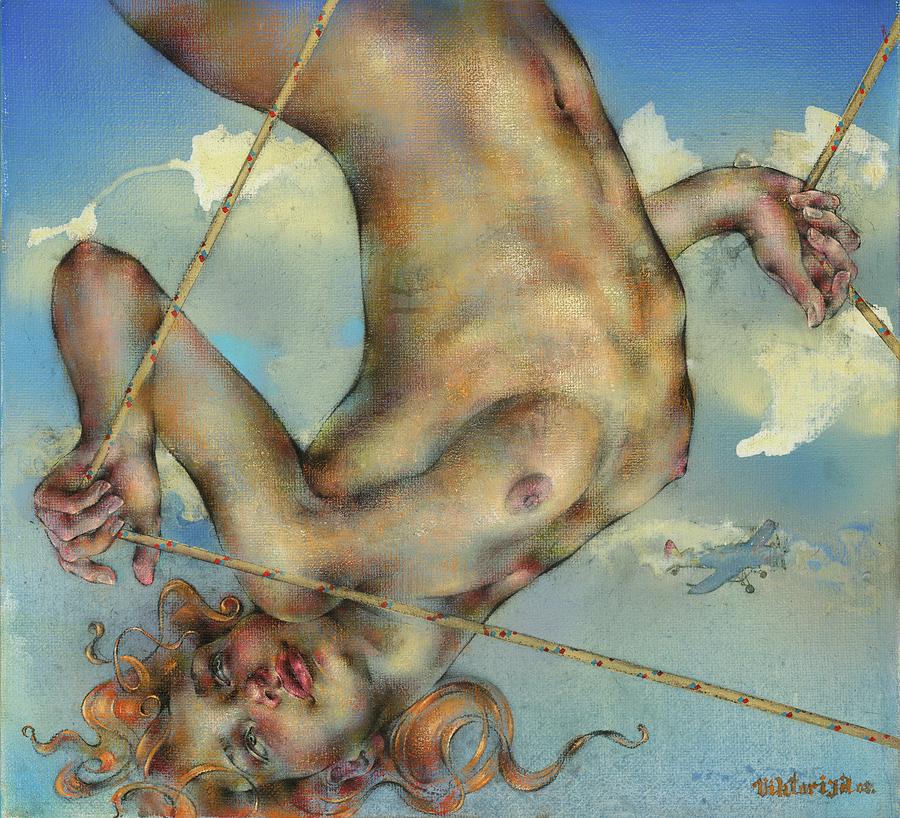 Nude Painting - Swing by Viktorija Bulava