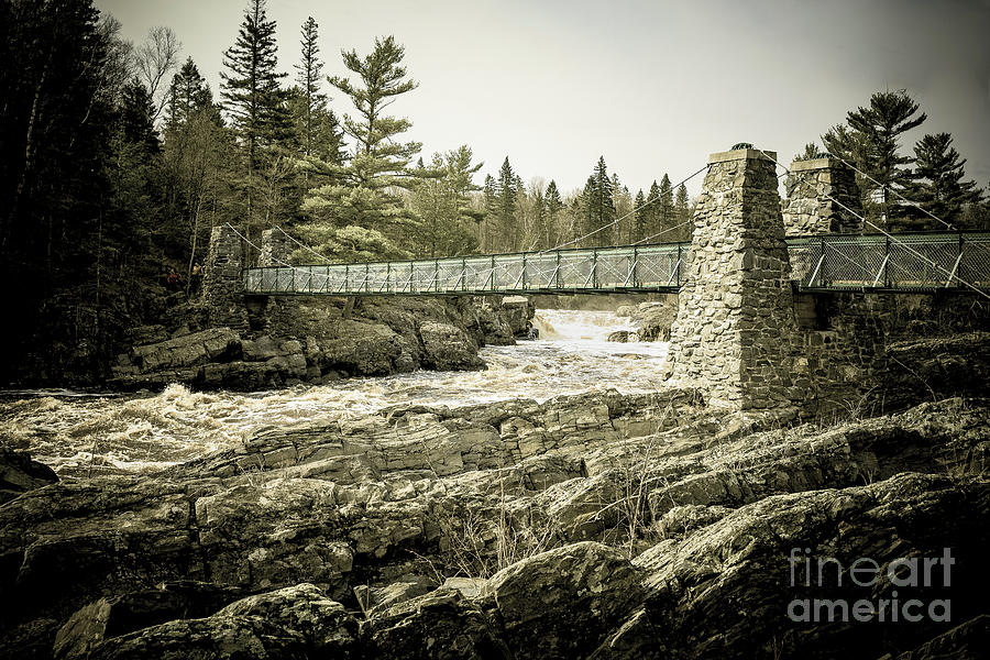 Swinging Bridge Of Jay Cooke State Park Photograph By Chellie Bock