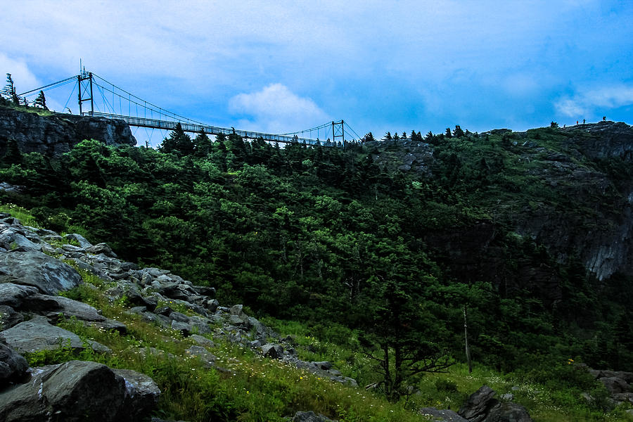 Mountain Photograph - Swinging Bridge by Susan Harris