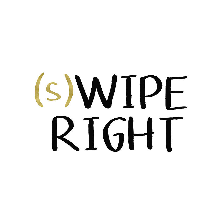 Swipe Right- Art by Linda Woods Digital Art by Linda Woods