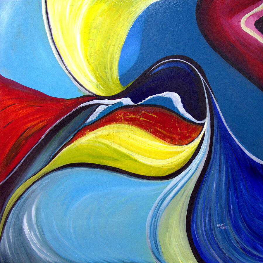 Swirl Painting by Aarti Bartake