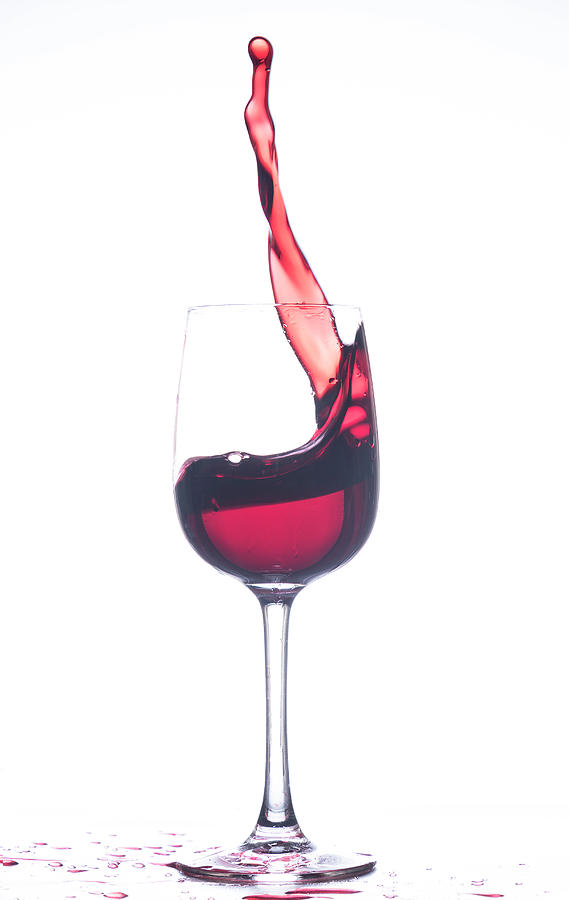 Swirl Red Wine Photograph