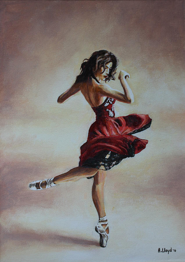 Swirling Dancer Painting by Andy Lloyd