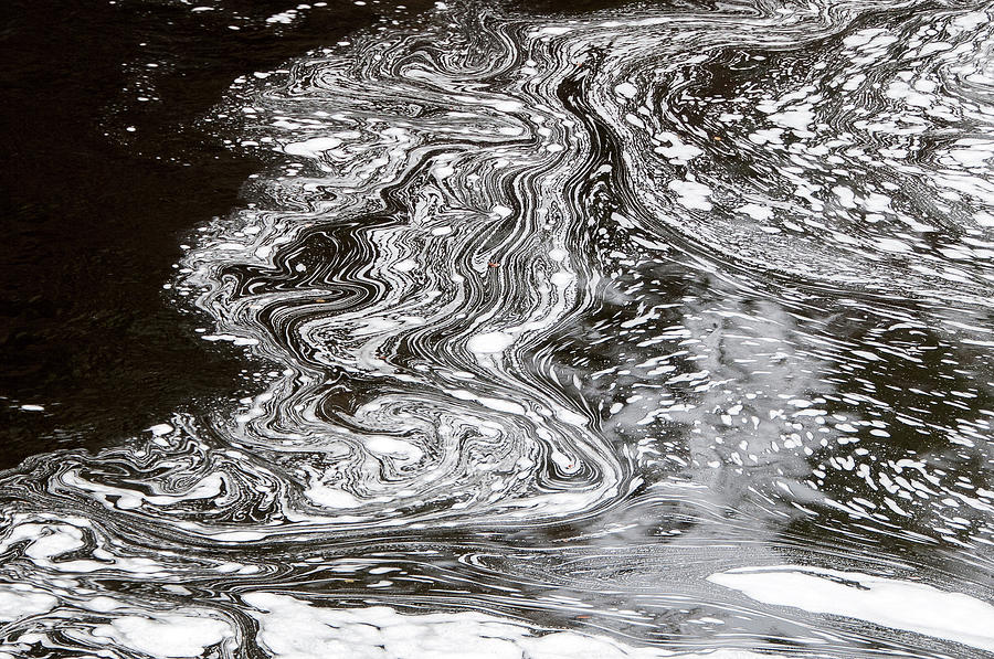 Swirling Foam Photograph by Steve Stuller