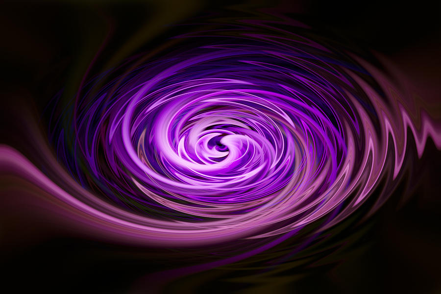 Swirling Zig Zag Abstract Photograph by Penny Lisowski