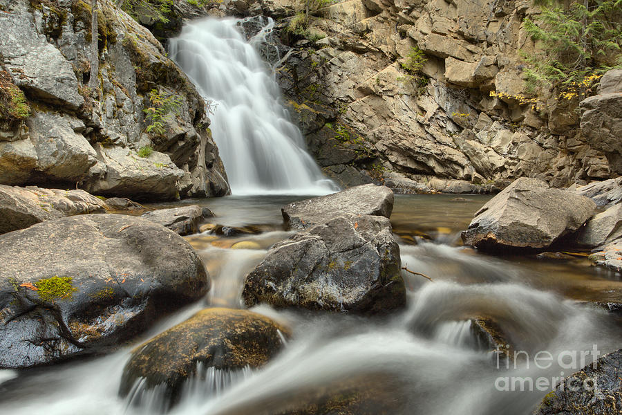 Swirls Below Falls Creek Falls Photograph by Adam Jewell