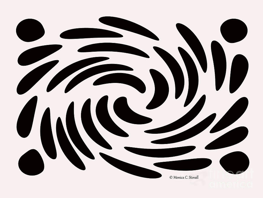 Swirls N Dots 56 Digital Art by Monica C Stovall