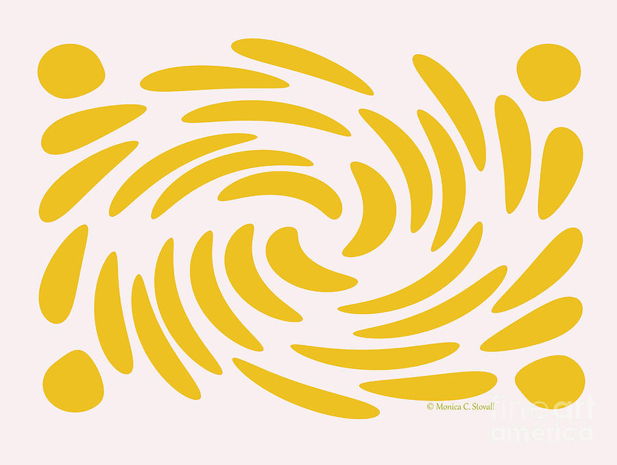 Swirls N Dots S3 Digital Art by Monica C Stovall