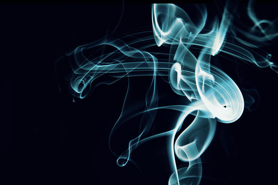 Swirls of blue smoke on a black background Photograph by Danil Nikonov ...