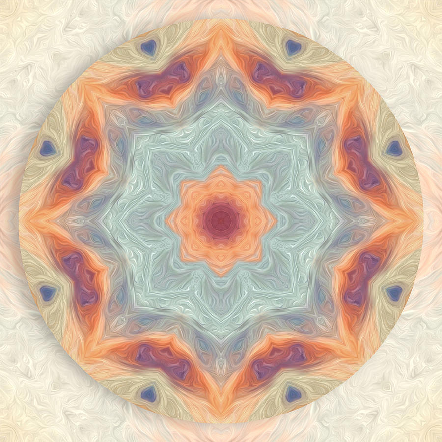 Swirls of Love Mandala Digital Art by Beth Sawickie