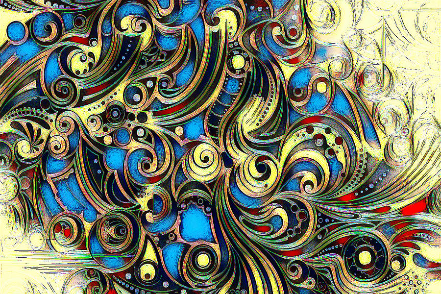 Swirls Digital Art by Pennie McCracken