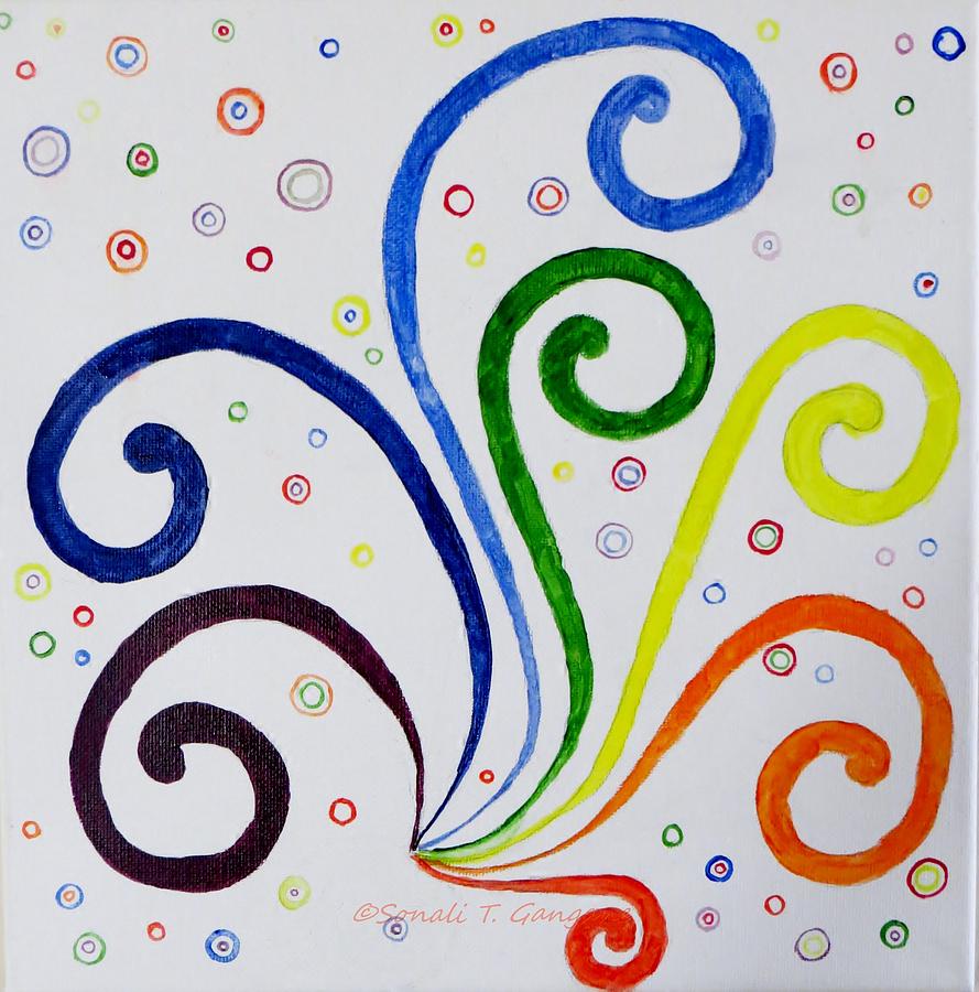 Swirls Painting by Sonali Gangane