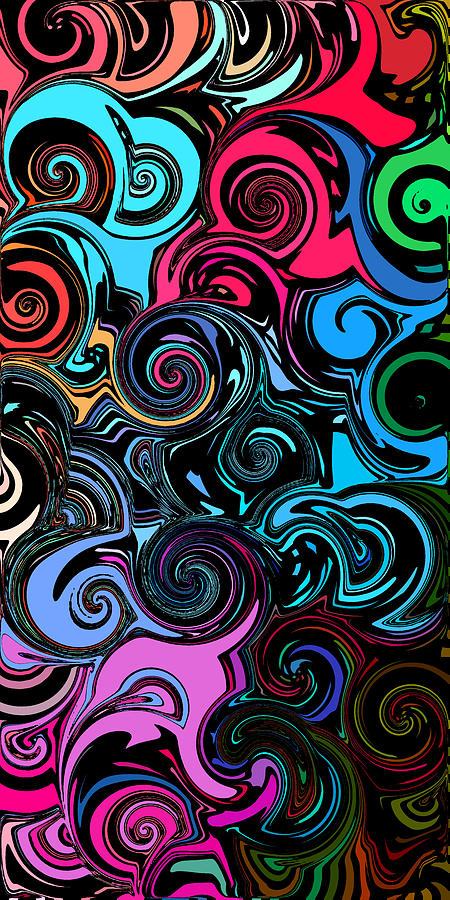 Swirly Abstract 1 Digital Art by Chris Butler