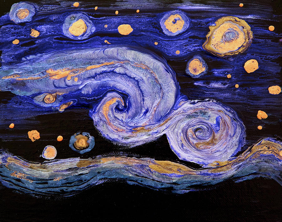 Swirly Switly Night Painting by Patricia Beebe