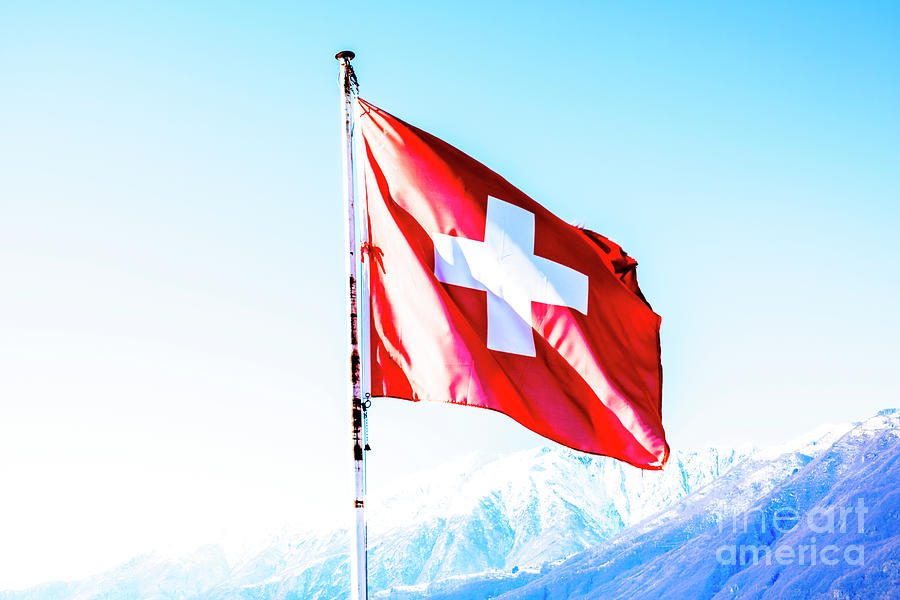 Swiss Flag Photograph by Mats Silvan