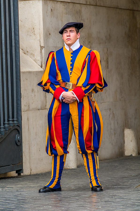 Swiss Guard St. Peters Rome Italy Photograph by Xavier Cardell